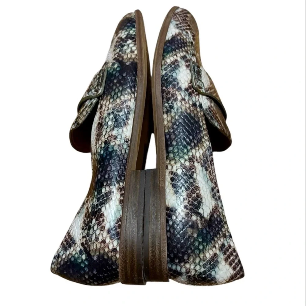 Madewell The Alex Loafer Snake Embossed Leather
